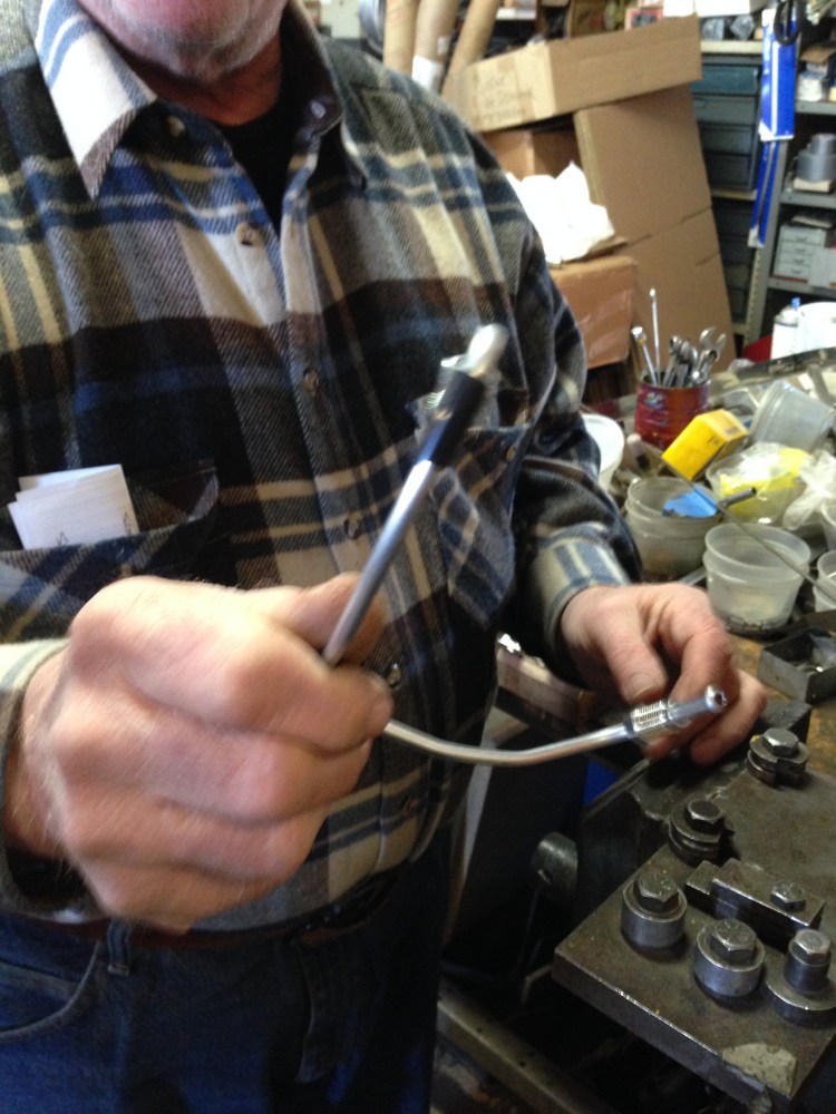 Presto! A brake line is fabricated.