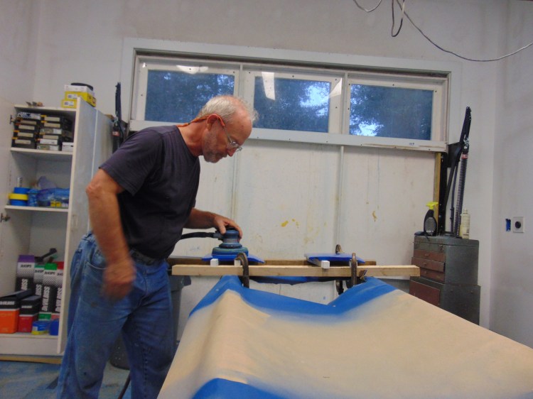 Using a random orbital sander